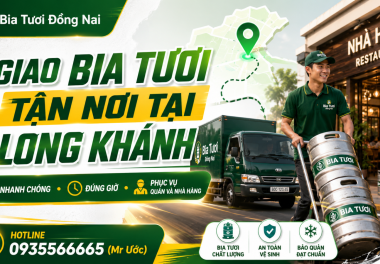 Cung cấp bia tươi, bia hơi Long Khánh giá tốt cho quán