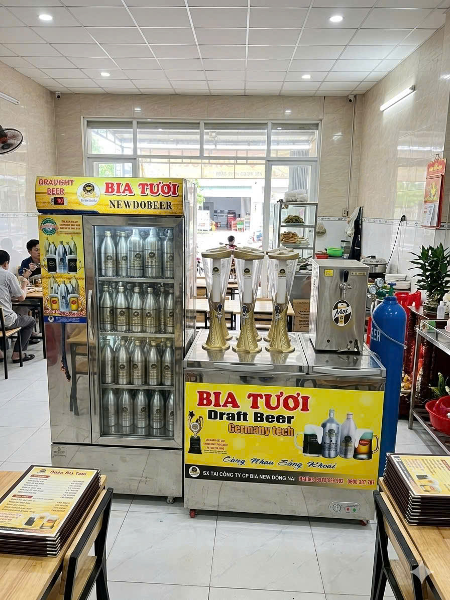 Vệ sinh vòi và đường bia định kỳ để giữ lưu lượng rót ổn định