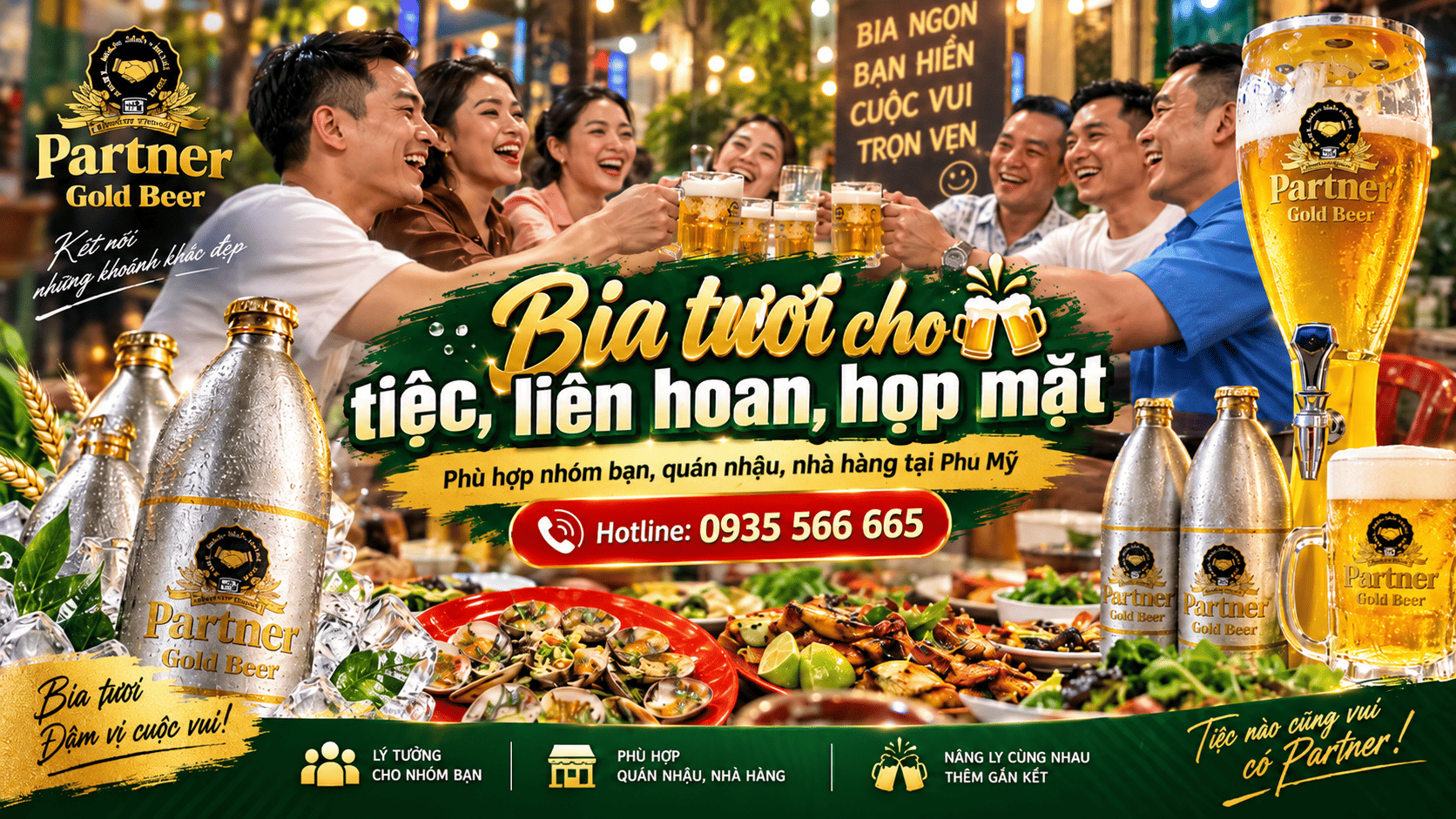 Bảo quản bia tươi đúng cách tại quán Nhơn Trạch
