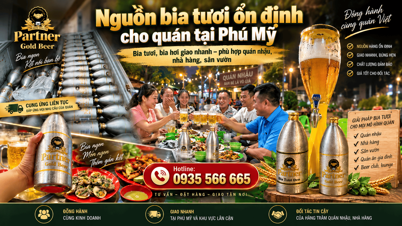 Bia tươi chai PET giao tại Nhơn Trạch Đồng Nai