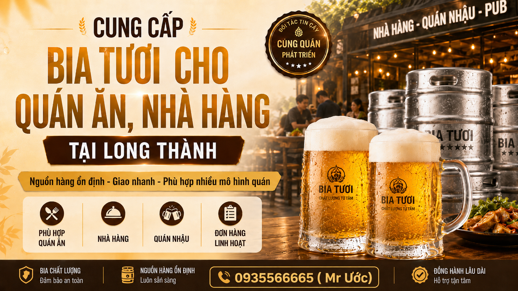 bia tươi Long Thành Đồng Nai