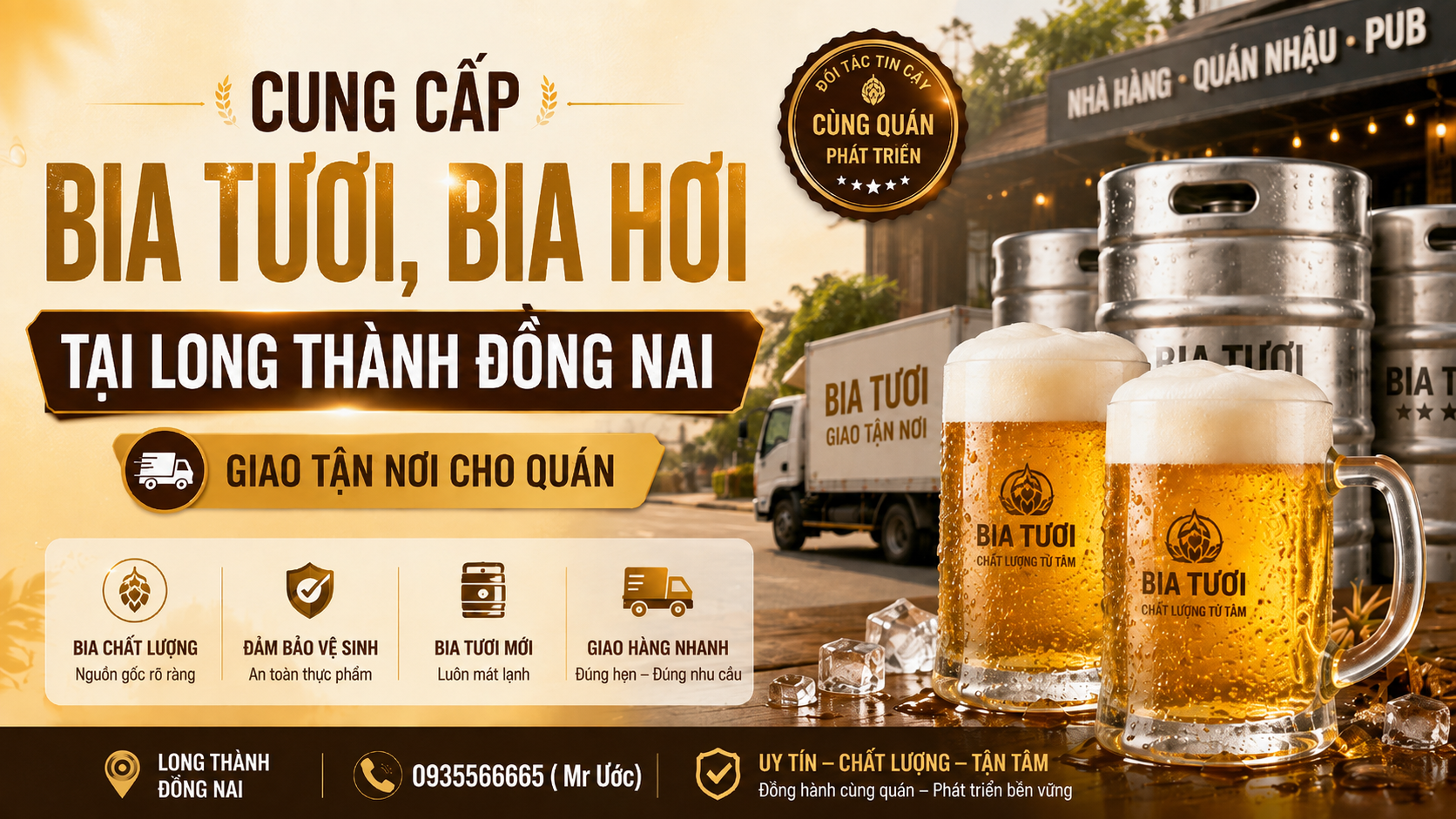 bia tươi Long Thành Đồng Nai