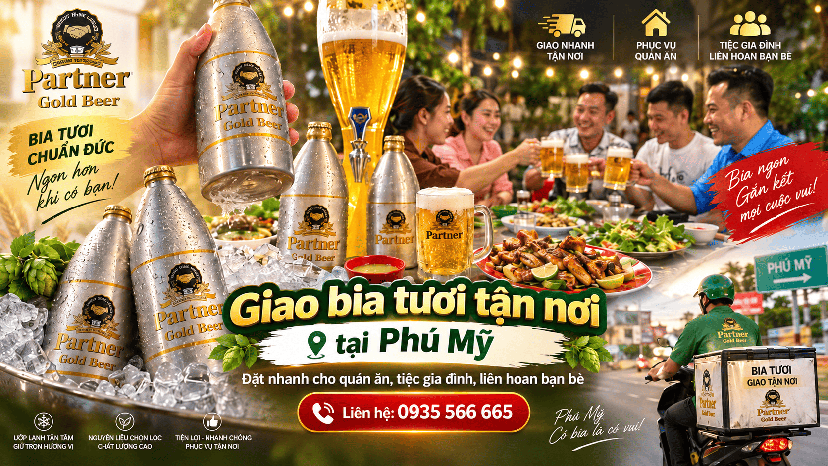 Giao bia tươi bia hơi tận nơi khu vực Nhơn Trạch