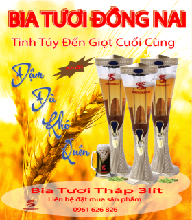 Bia Tươi Tháp 3 Lít DN