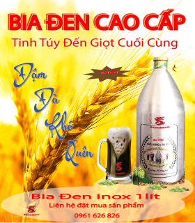 Bia Tươi Đen Inox 1 Lít