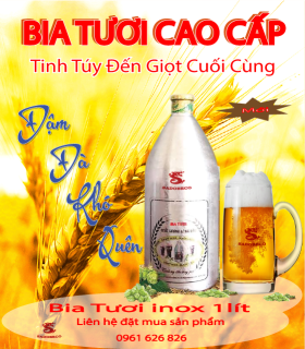 Bia Tươi Inox 1L DN